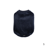 Frank Barker Velvet Lined Navy Corduroy Coat Small