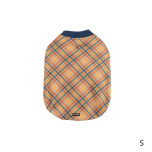 Frank Barker Velvet Lined Orange Plaid Coat Small
