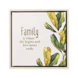 Greenhouse Family Framed Canvas 34x34