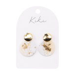 KiKi Light Shimmer Rounds Earrings