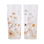 Rustic Meadow Set of 2 Hi-Ball Glasses