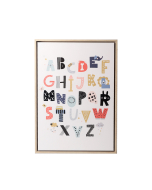 Baby Alphabet Framed Canvas 44x64