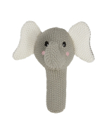Baby Elephant Knitted Rattle