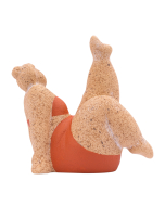 Billie Bathing Terracotta Statue Red