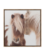 Home Sweet Home Horses Framed Canvas 64x64