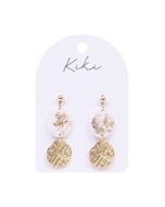 KiKi Light Shimmer Oval Earrings