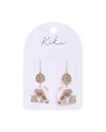 KiKi Beige Terrazzo Earrings