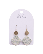 KiKi Green Speckled Drops Earrings