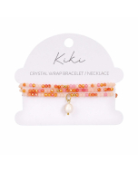 KiKi Blush Bloom Crystal Wrap Jewellery