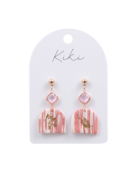 KiKi Blush Glimmer Arch Earrings