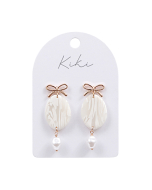 KiKi Pearl Bow Earrings