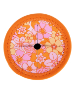 Picnic Retro Floral Wine Glass Coaster