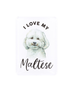 Pet Lovers Maltese Acrylic Magnet