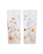 Rustic Meadow Set of 2 Hi-Ball Glasses
