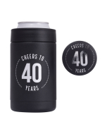 Celebration 40th Insulated Drink Cooler & Badge Set