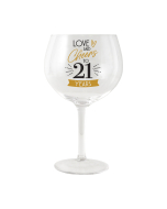 Sip Celebration 21st Balloon Glass