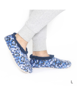 SnuggUps Men's Velvet Camo Blue Large
