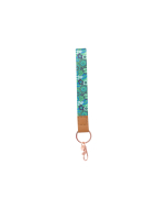Teacher Green Wristlet Keychain