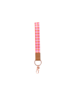 Teacher Plaid Wristlet Keychain