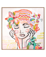 Talulah Lady Framed Canvas 104x104