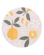 Tuscan Sun All-Over Lemons Ceramic Coaster